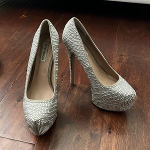 Steve Madden rhinestone heels size 8.5